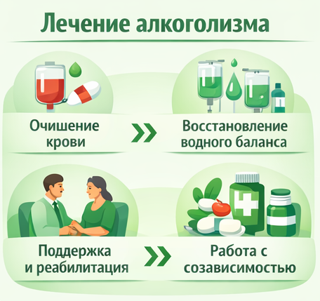 лечение алкоголизма в Нальчике этапы